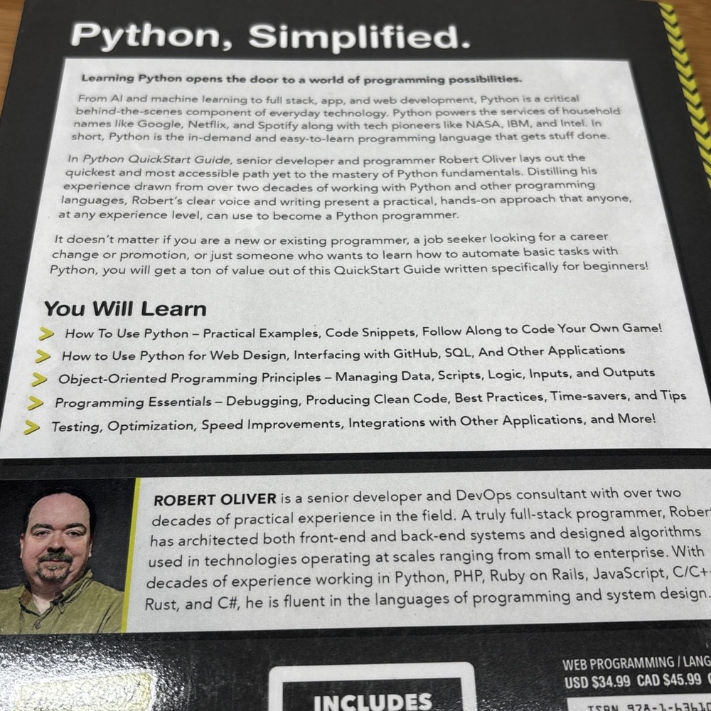 Python QuickStart Guide: The Simplified Beginner's Guide to Python Programming - Picture 3 of 3